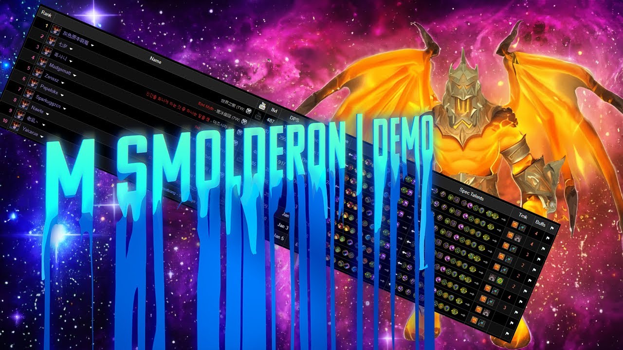 Mythic Smolderon | Demo Warlock PoV w/ commentary | Rank #2 no externals!