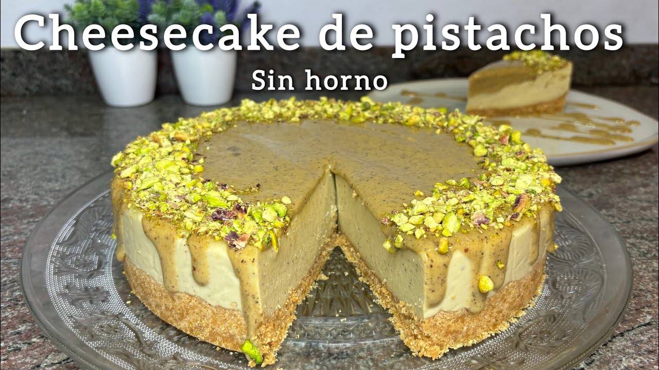 CHEESECAKE DE PISTACHOS💚 si te gustan los pistachos, esta receta es para ti!