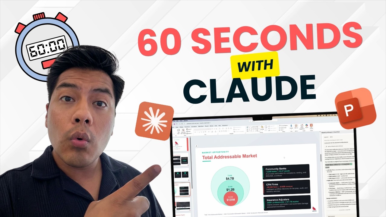 I Built a TAM Slide in 60 Seconds Using Claude AI in PowerPoint