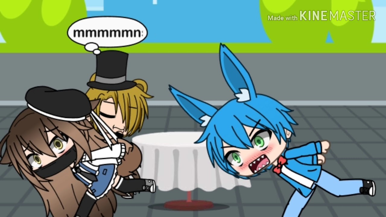 Foxy x Mangle/cap12/fnaf/gacha life :o