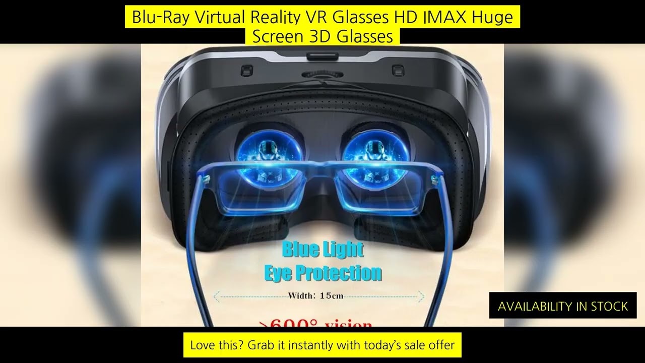 Blu-Ray Virtual Reality Vr Glasses Hd Imax Huge Screen 3D Glasses Google