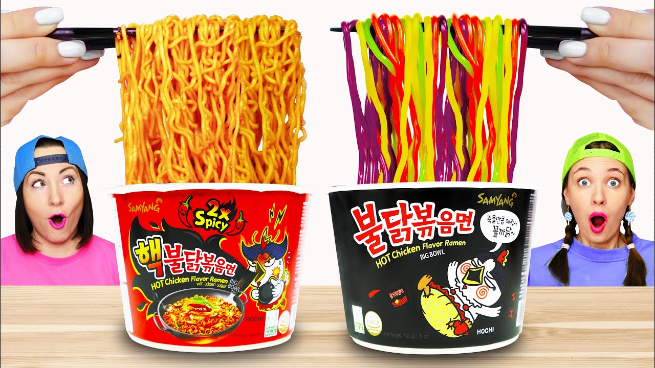 Mukbang Fire Spicy Noodle Topokki 불닭볶음면 먹방 by Pico Pocky