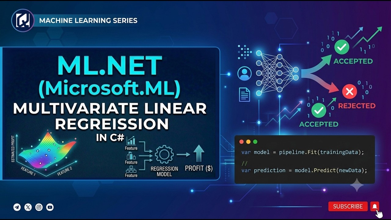 ML.NET (Microsoft.ML) - 13: Multivariate Linear Regression using ML.NET