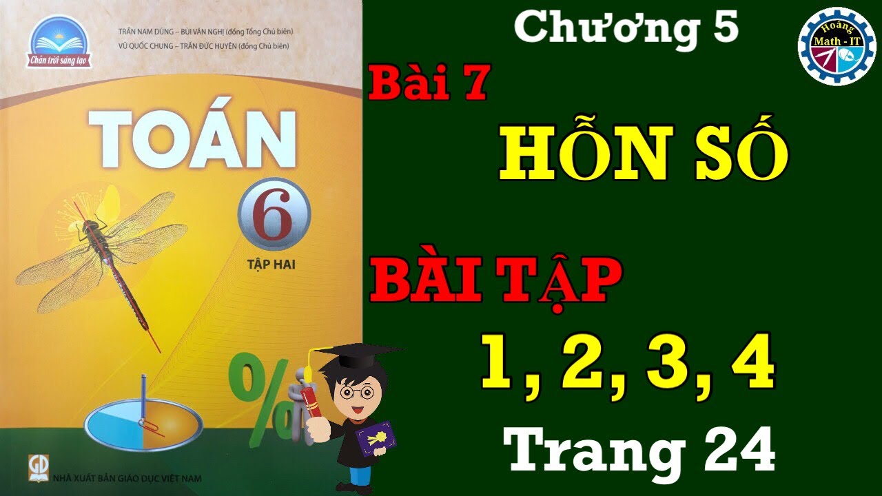 Toán lớp 6 trang 24 tập 2 - Bài 1, 2, 3, 4 trang 24 - Chân trời sáng tạo - tập 2 - bài 7 - chương 5