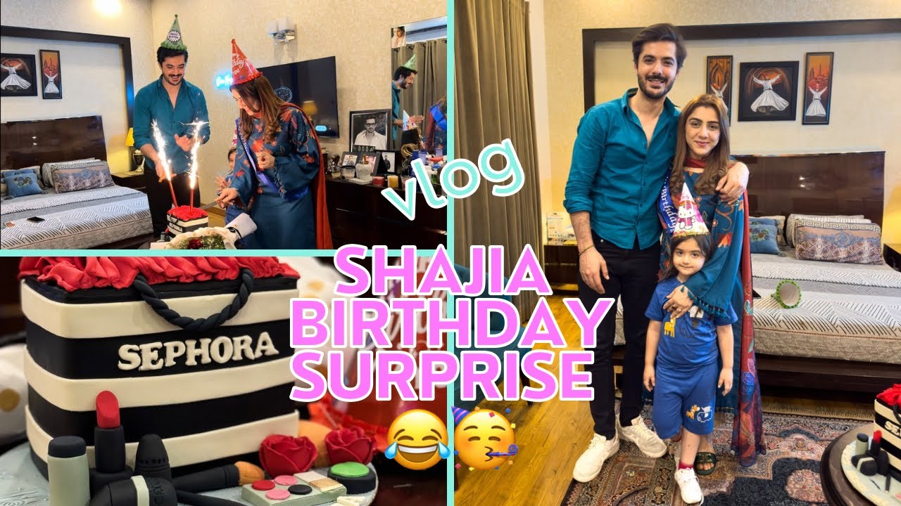 Main Nay Aur Ezzah Nay Dia Shajia Ko Birthday Surprise 😂🥳🎂 | Suprise Fail Honay Wala Tha| 😳
