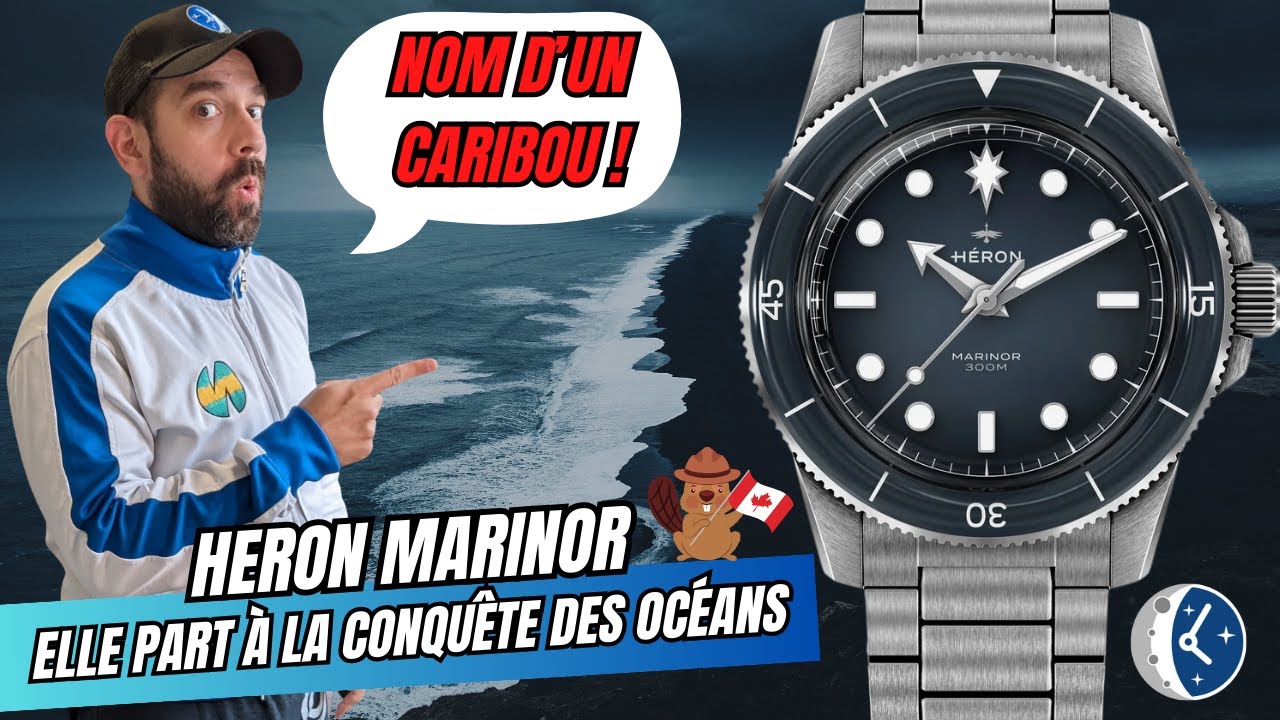 HERON MARINOR 🕓 LA MONTRE DE PLONGÉE INRAYABLE QUI VIENT DU CANADA 🍁🥽😈🔥