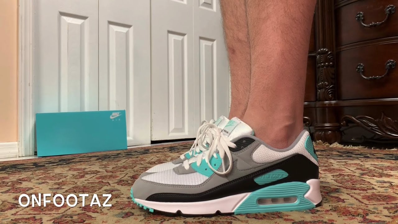 Nike Air Max 90 Hyper Turquoise 2020 On Foot