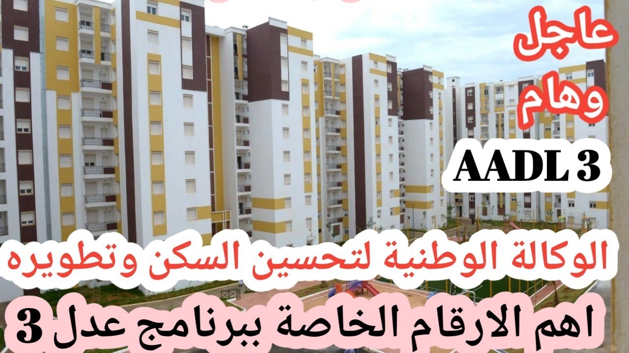 #الوكالة الوطنية لتحسين السكن وتطويره عدل تكشف اهم الارقام الخاصه ببرنامج عدل3 