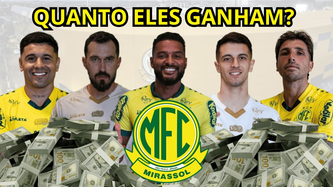 SALÁRIOS DO MIRASSOL 2026 💰 Quanto cada jogador recebe? (Revelado)