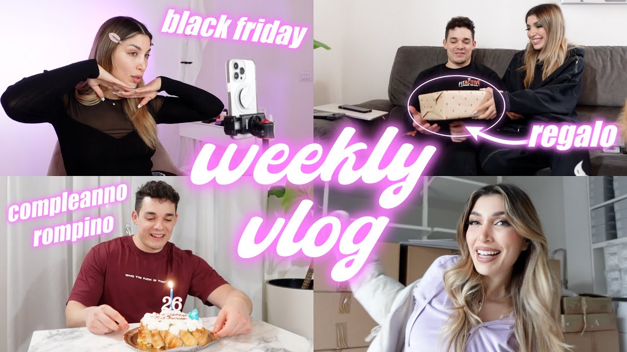 BLACK FRIDAY + COMPLEANNO ROMPINO🍾💗 #weeklyvlog | MelissaTani