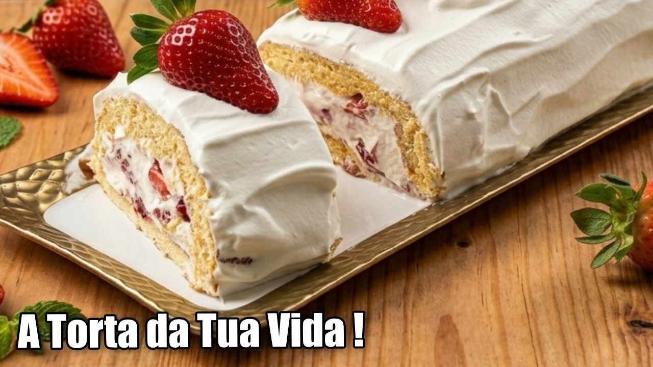 Torta de Morangos e Chantilly | Especial Dia dos Namorados 🍓💕