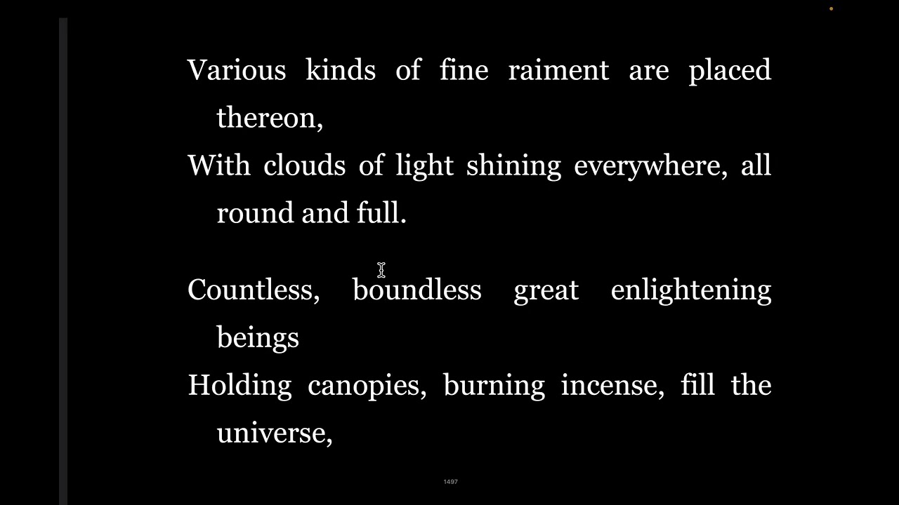 Flower Ornament Sutra Bk5 Flower Bank World. Tr. T. Cleary r. A. Cargill PLEASE SHARE THE DHARMA!