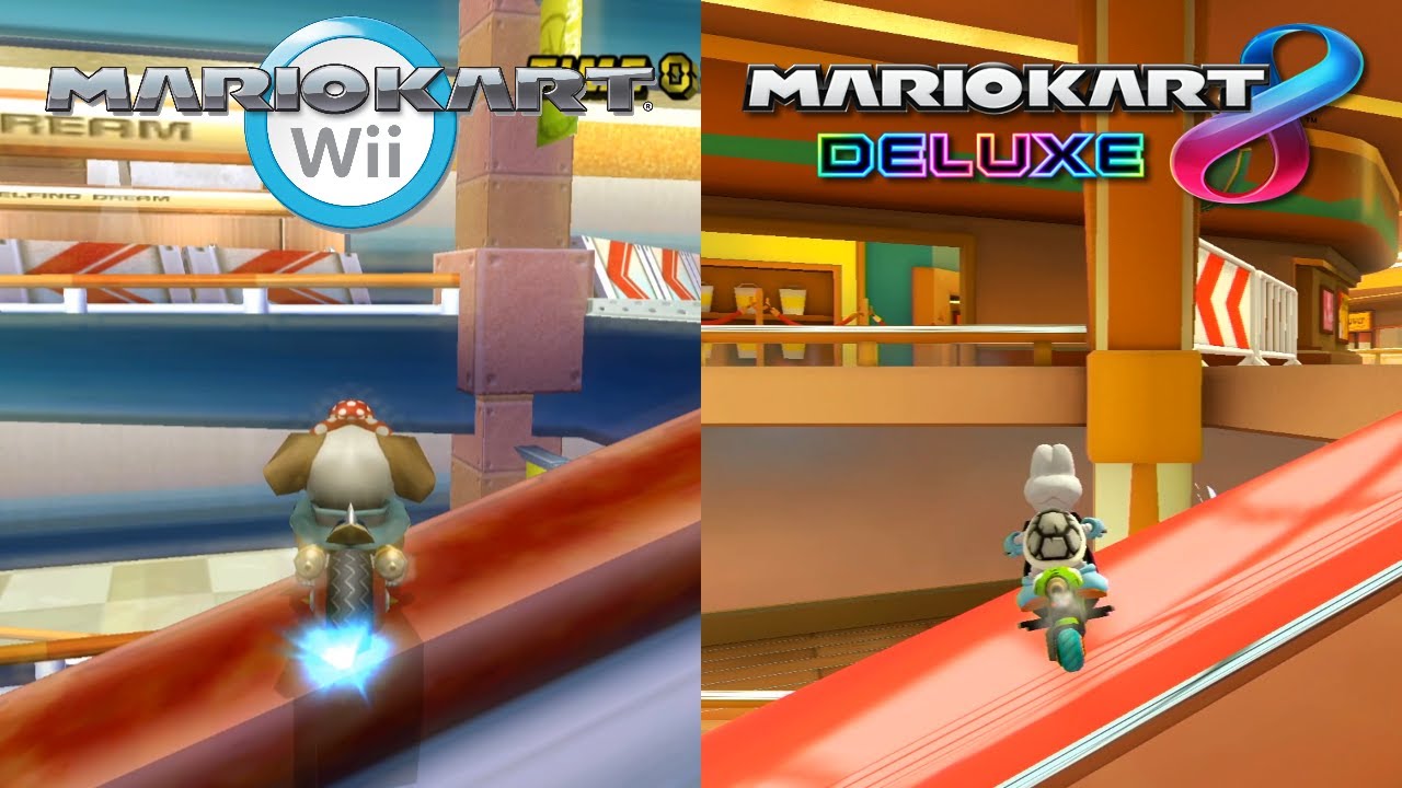Trying the Coconut Mall Ultra Shortcut in Mario Kart 8 Deluxe