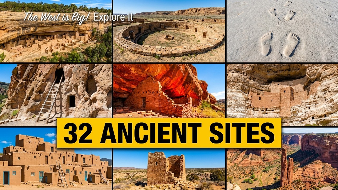 23k yr old footprints and 32 more Native American Ruin Sites in the 4 Corners and mid-west.