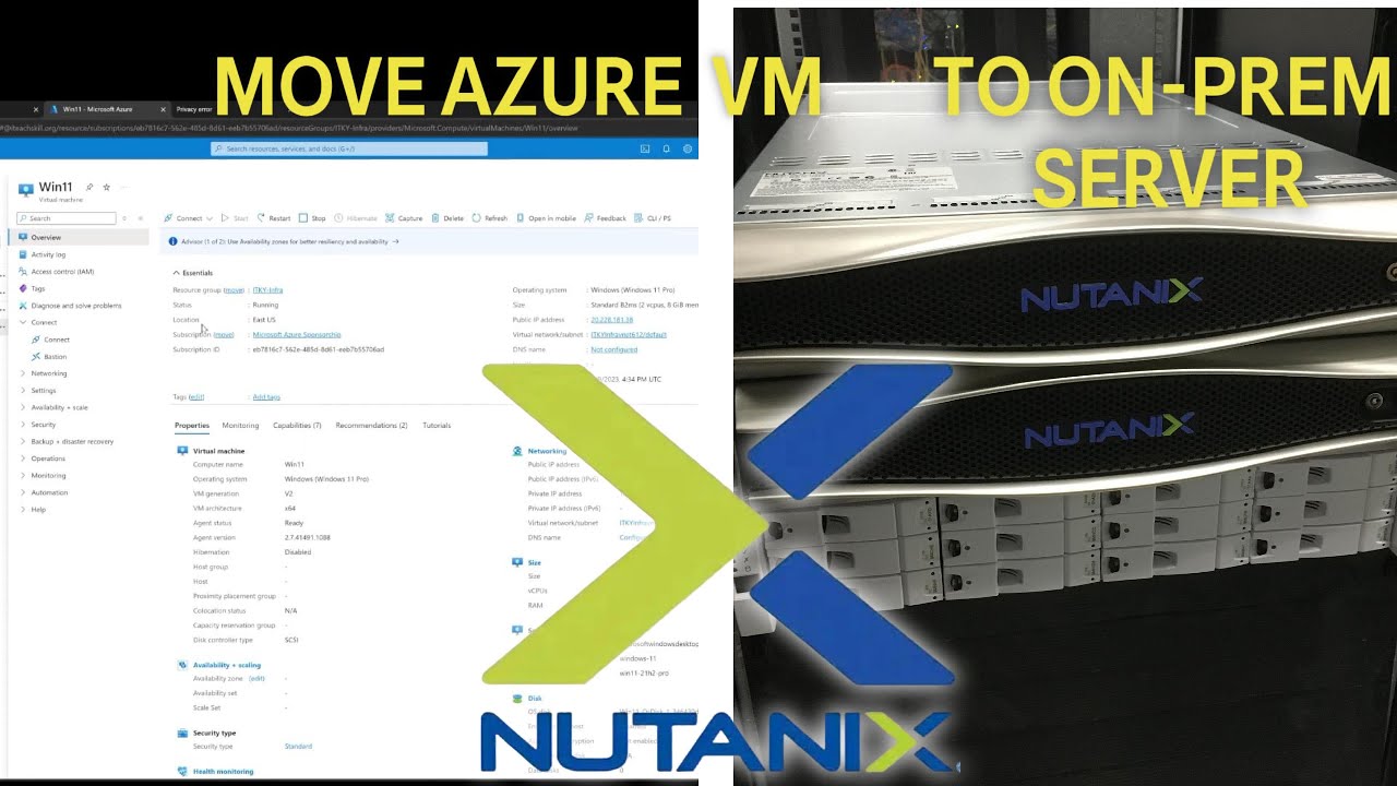 Как переместить виртуальные машины из Azure на локальный сервер #microsoftazure #microsoft