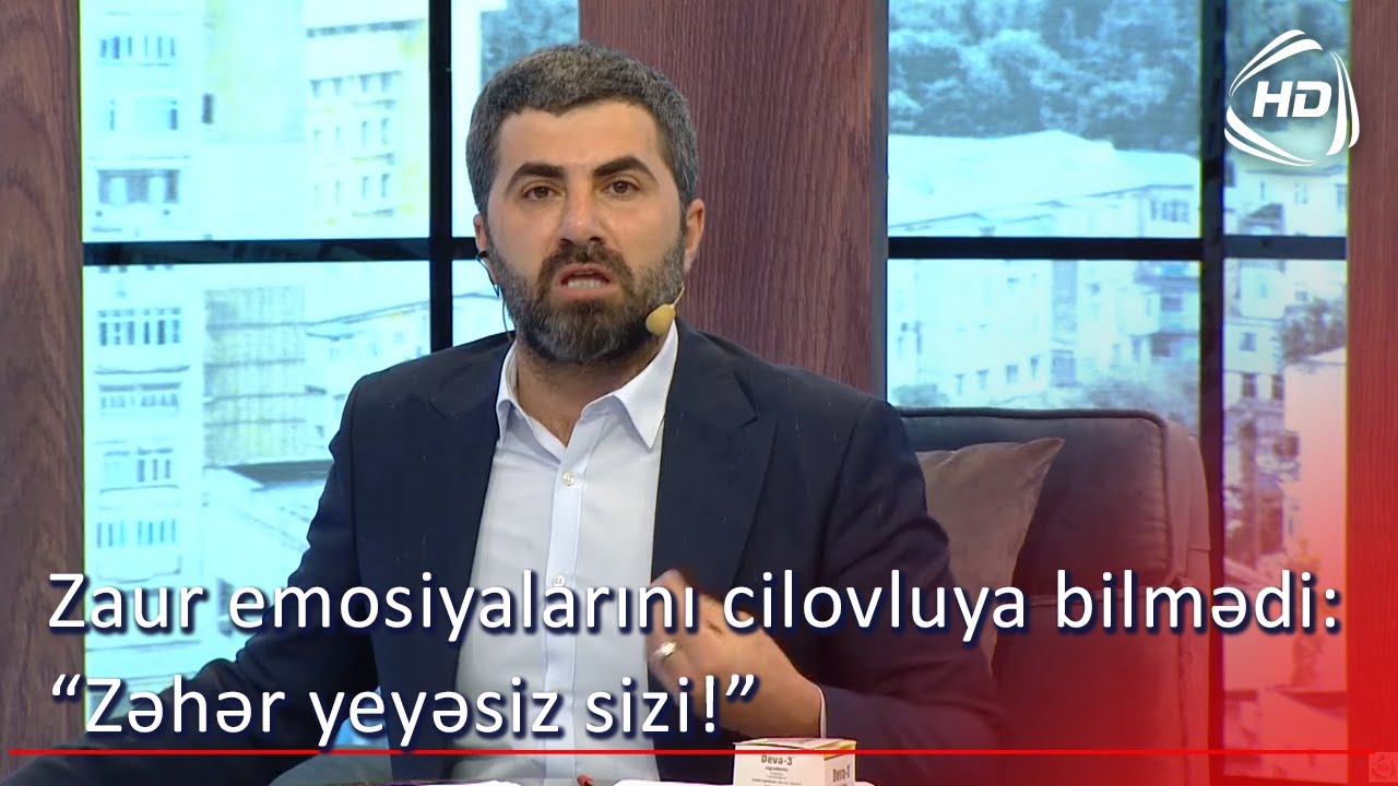 Zaur emosiyalarını cilovluya bilmədi:“Zəhər yeyəsiz sizi!” (BizimləSən)