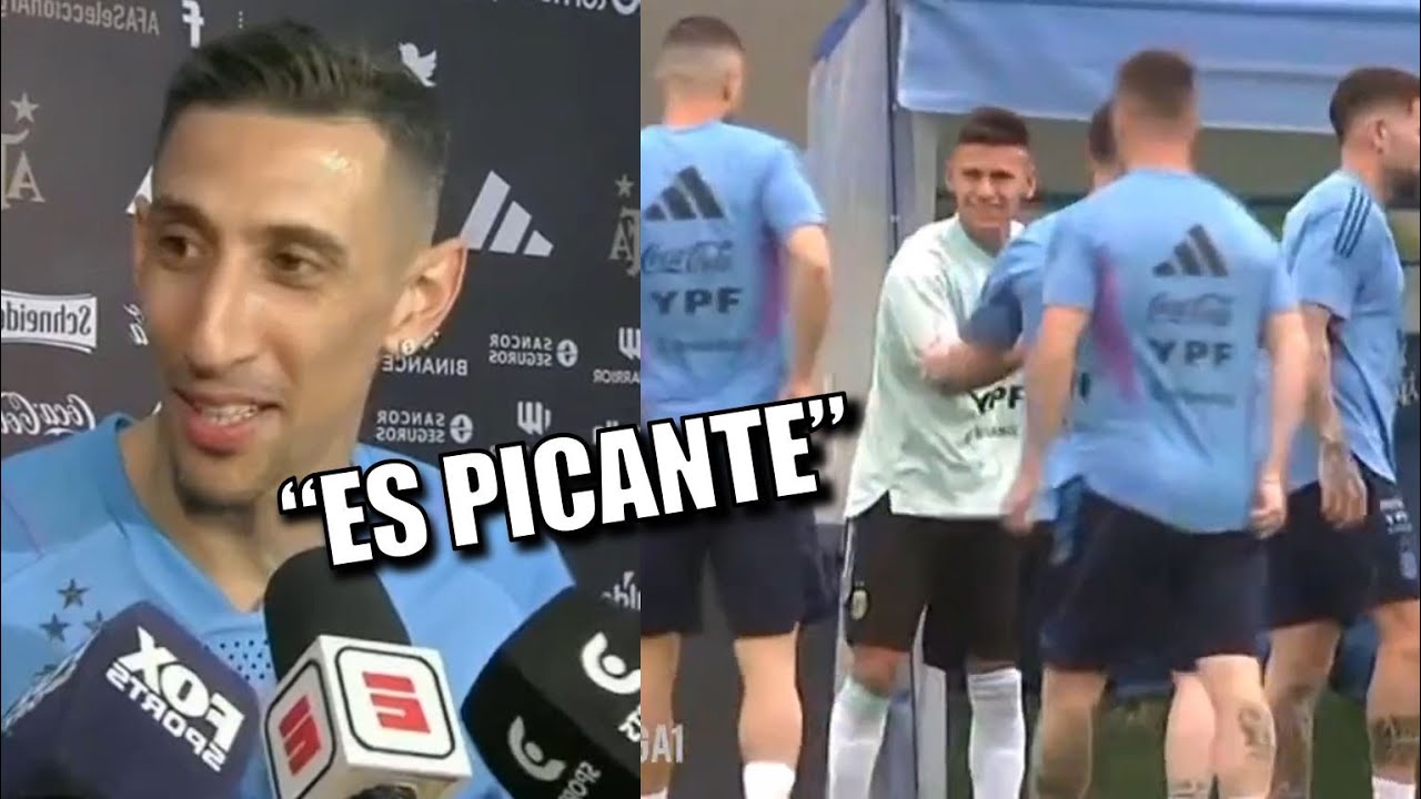 La REACCIÓN de DI MARIA al DIABLITO ECHEVERRI luego de los entrenamientos