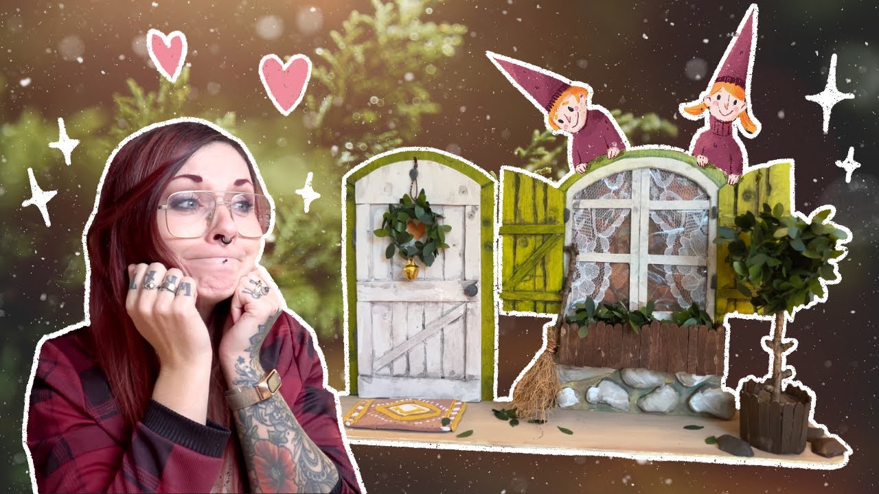 DIY Wichteltür aus Holz und Krempel