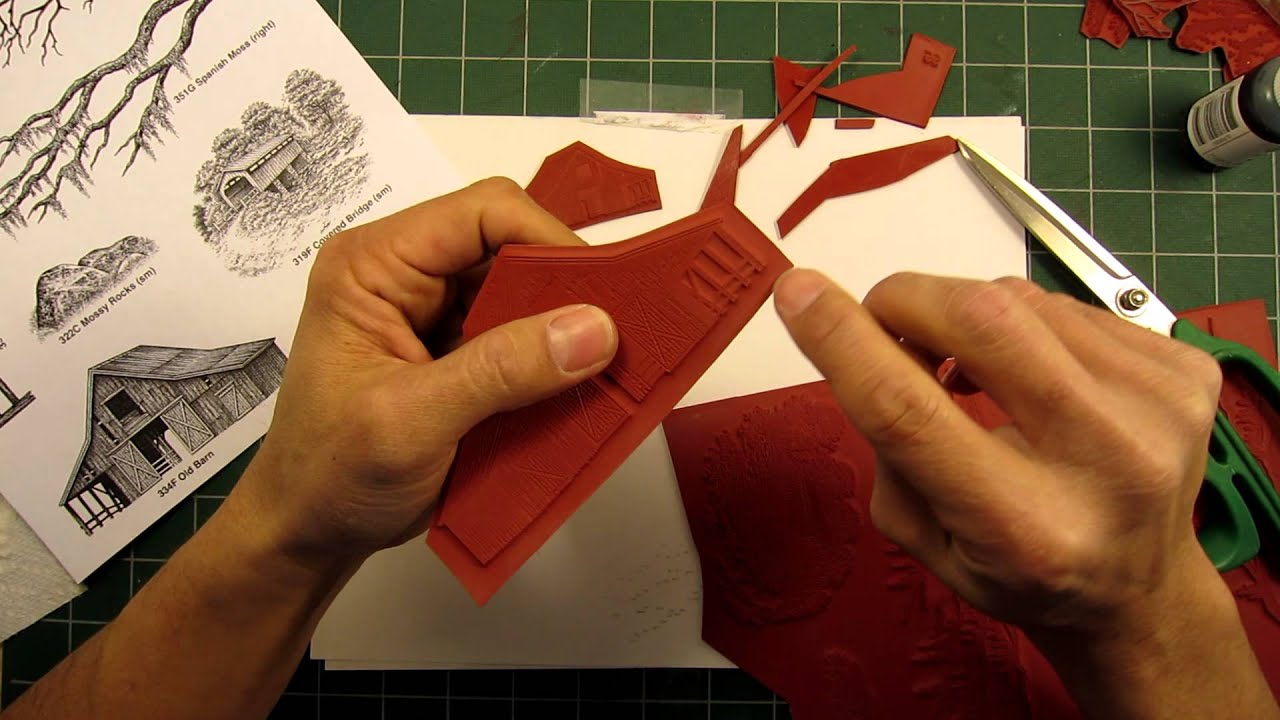 Stampscapes 101: Video 29.  Cutting and using unmounted stamps.