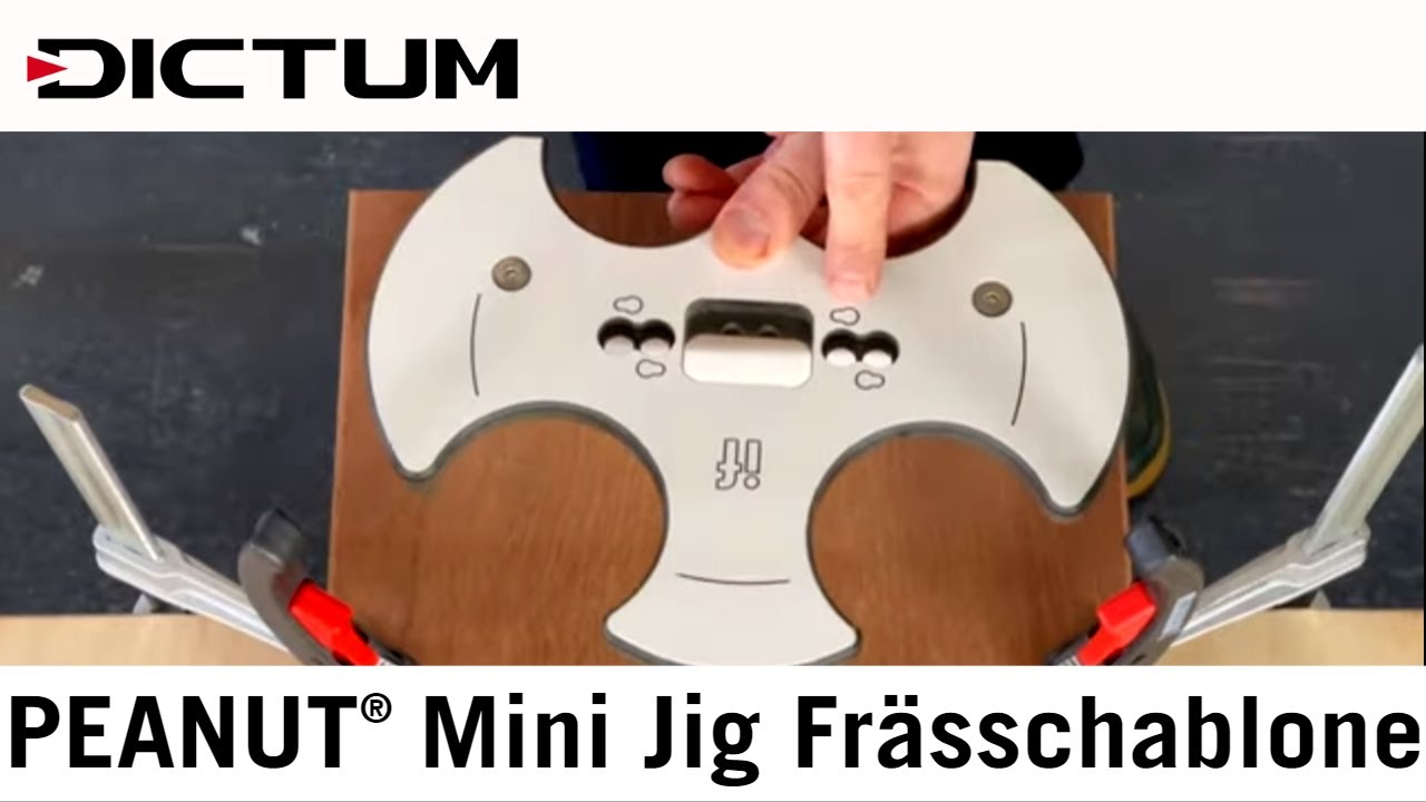 Tutorial PEANUT® Mini Jig Frässchablone (Deutsch)