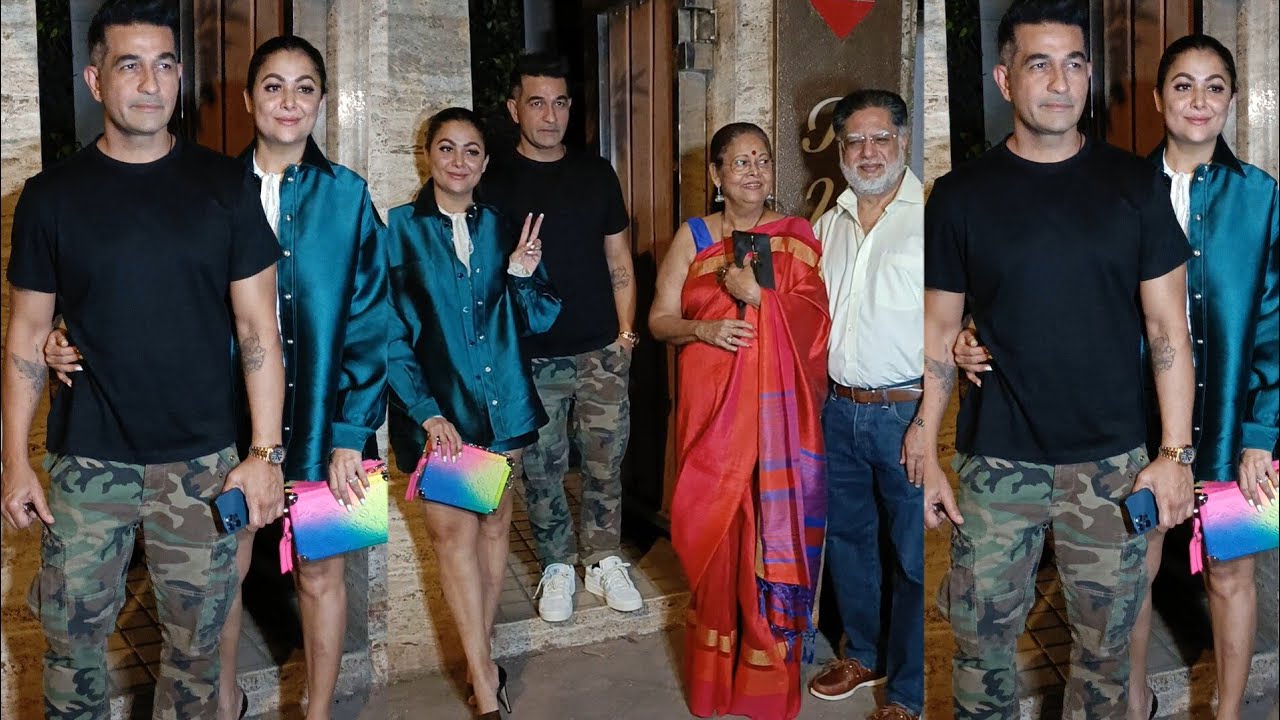 Amrita Arora Spotted With Family At Bunty Sachdeva House Party Last Night in Bandra