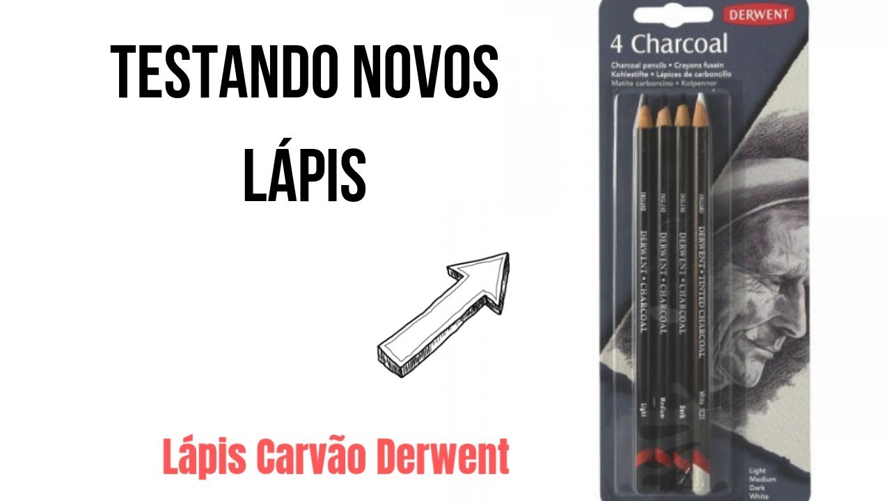 Testando novos Lápis | Lápis Carvão Derwent