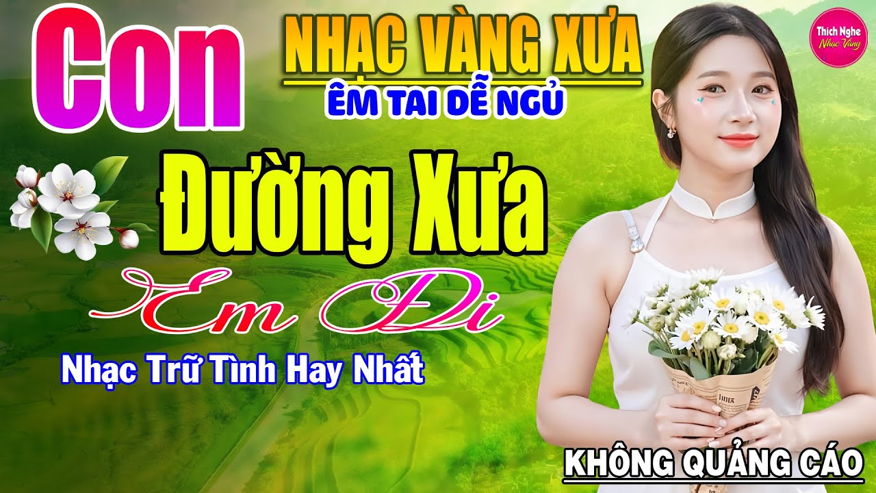 Con Đường Xưa Em Đi ➤ LK Nhạc Vàng Xưa Hay Nhất Nhẹ Nhàng Sâu Lắng, Nghe Thử Một Lần Bạn Sẽ Nghiện