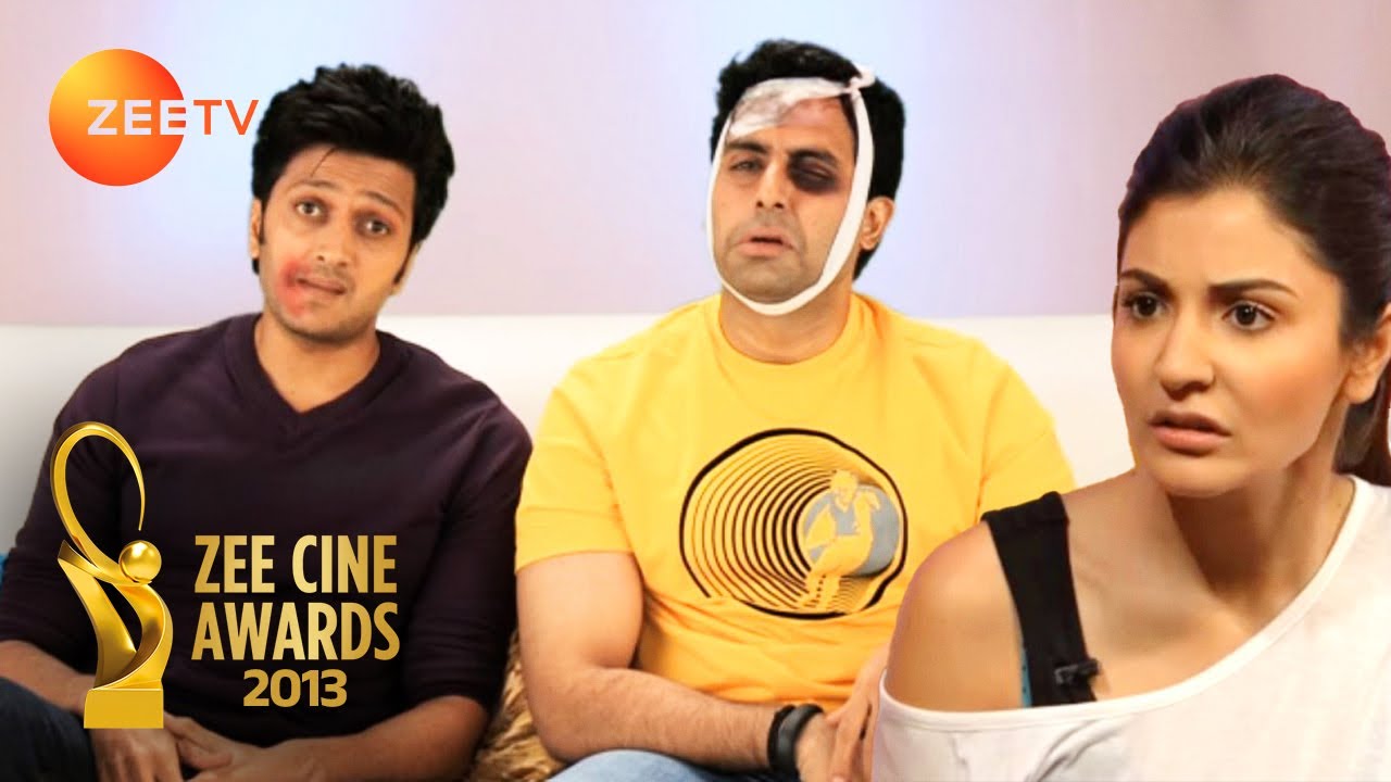Zee Cine Awards 2013 - Anushka Sharma, Abhishek Bachchan & Riteish Deshmukh's Funny Bollywood Act
