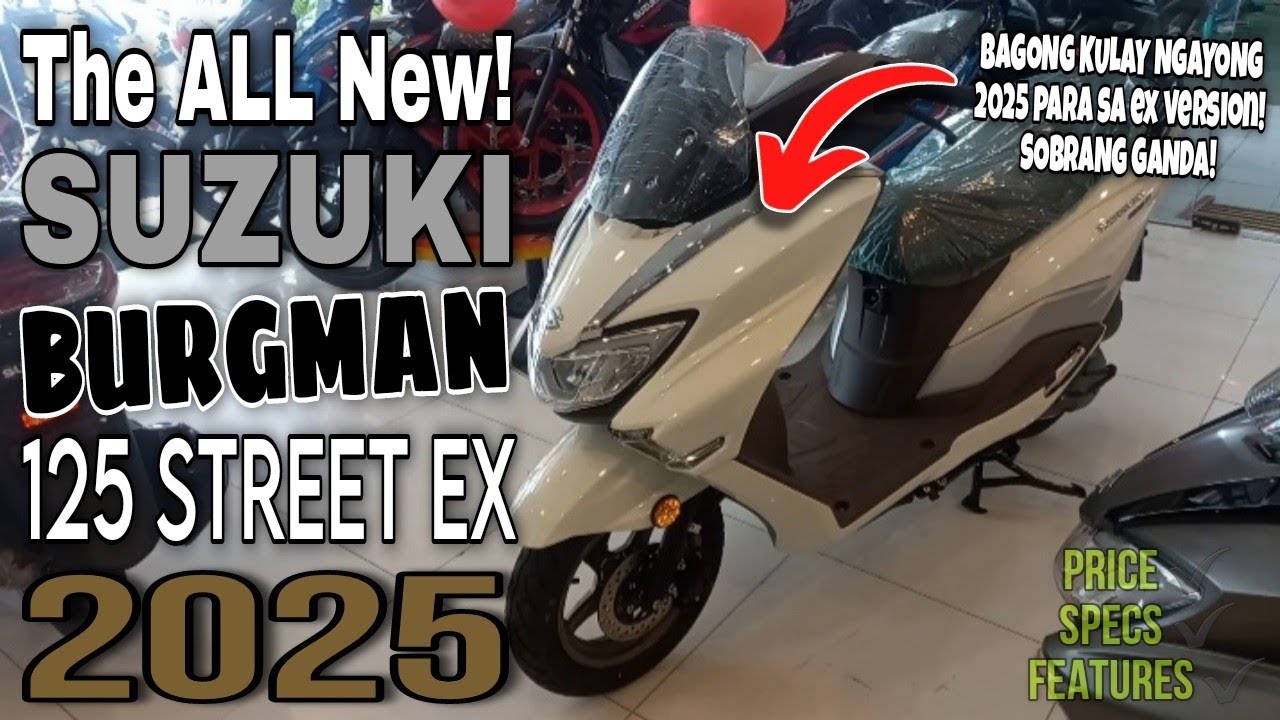 The ALL New Suzuki Burgman Street 125 EX 2025 | Suzuki Motorcycle Review 2025