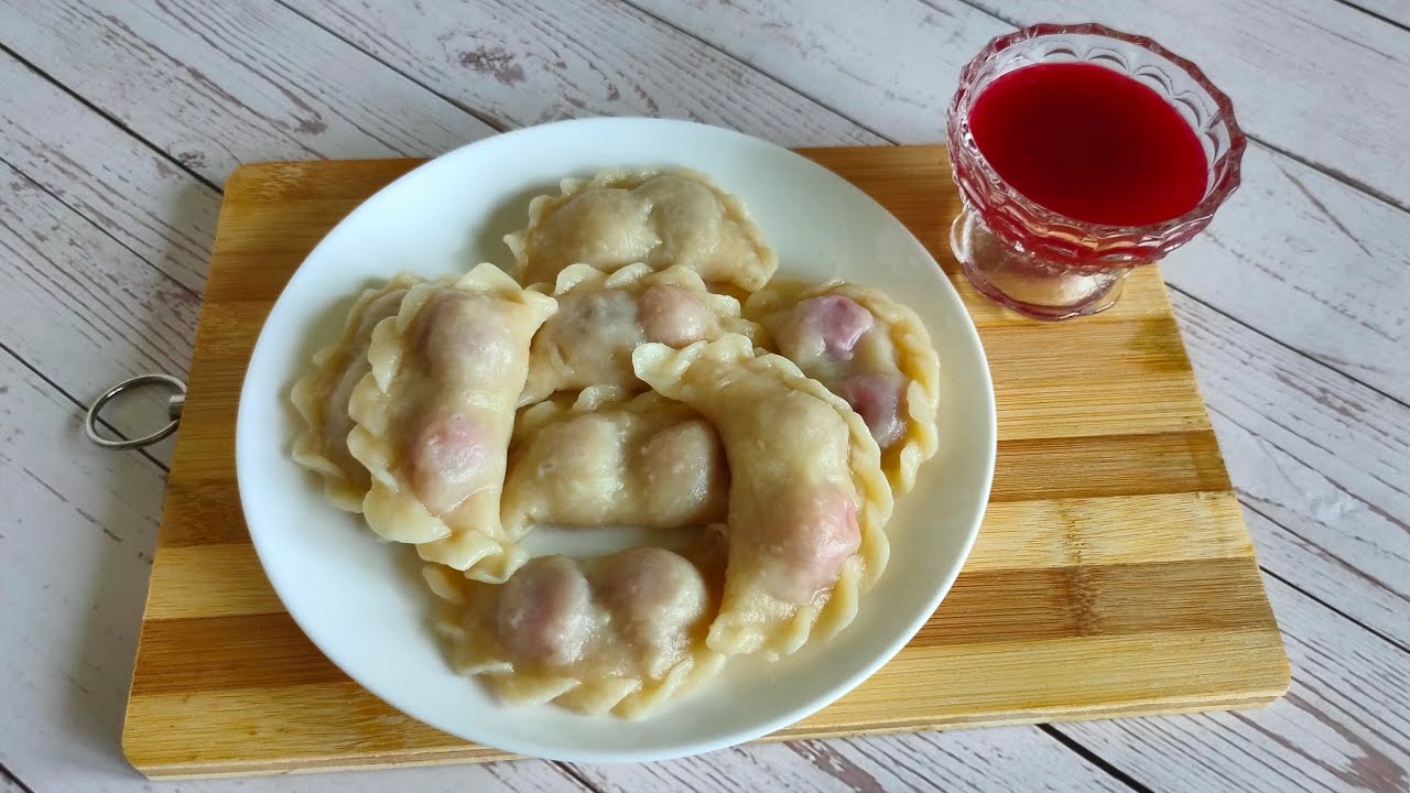 Вареники с вишней c вишневым соусом ❗