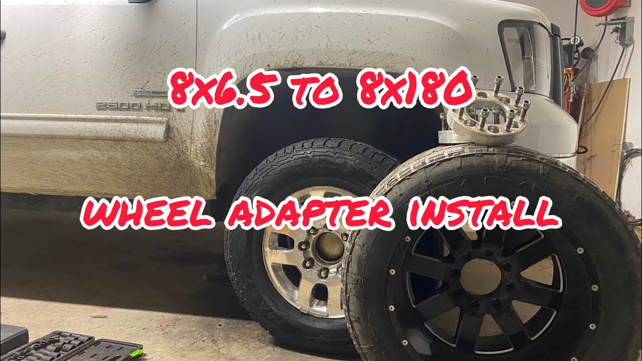 How to install 8x6.5 to 8x180 WHEEL ADAPTERS!!