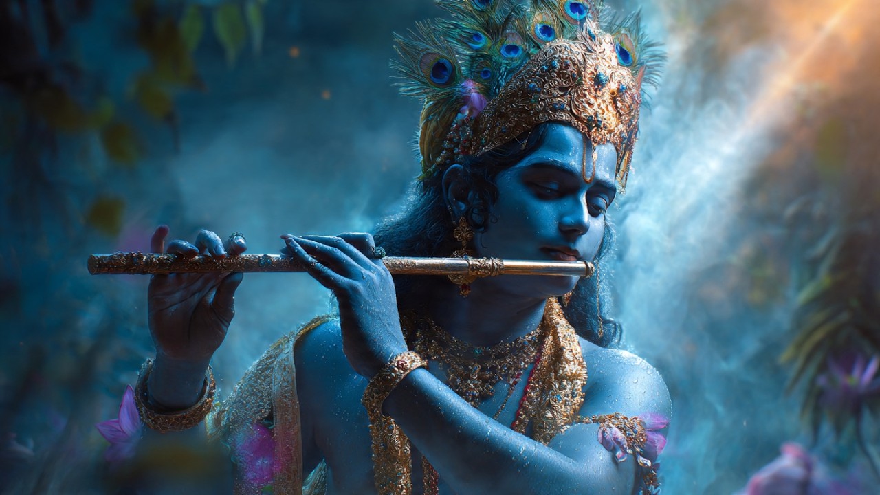 Achhutam Keshvam Krishna Damodaram ।। श्री कृष्ण भजन ।।Shree Krishna Bhajan।।Meditation।। Peace।।