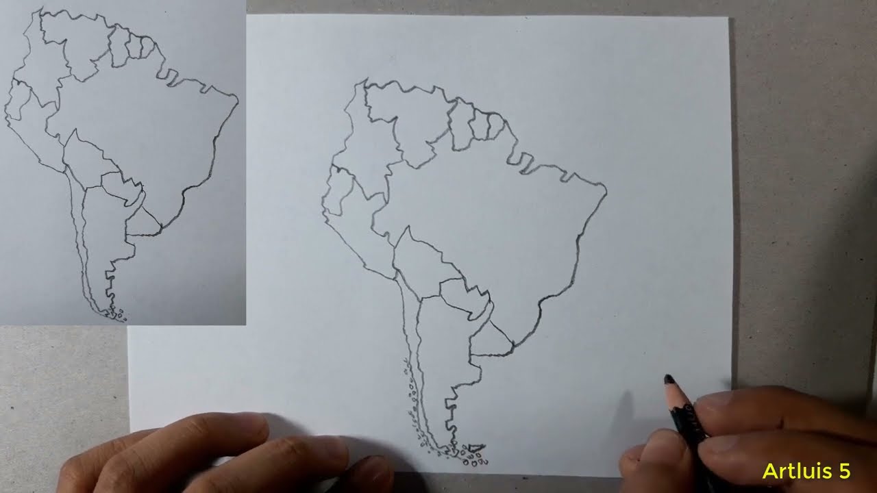 Comment dessiner l'Amérique du Sud   HD