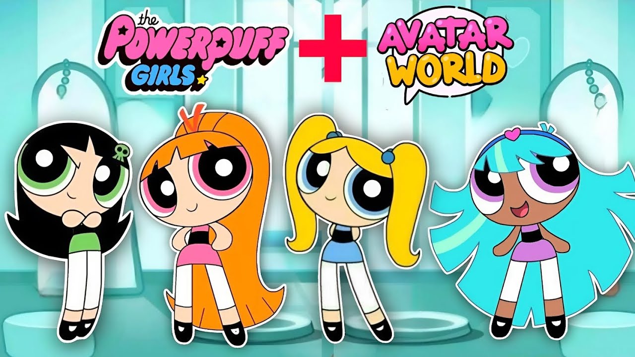 POWERPUFF GIRLS IN AVATAR WORLD! 🤩 A NEW MEMBER JOINS THE TEAM?! 💙✨
