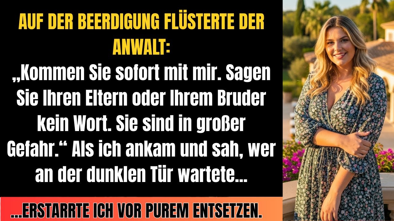 Anwalt auf Omas Beerdigung: „Folge mir“ – Dann sah ich, wer an der dunklen Tür wartete...