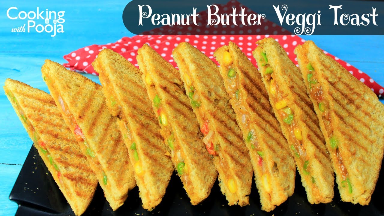 Grilled Peanut Butter Veg Sandwich | Veg Sandwich recipe | breakfast recipe | Sandwich recipes