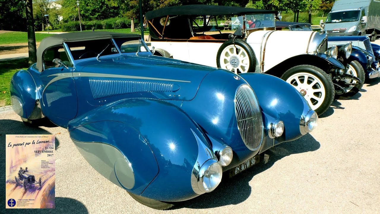 incroyable alignement de voitures rares et exclusives de marques fran&ccedil;aises aujourd'hui disparues!
