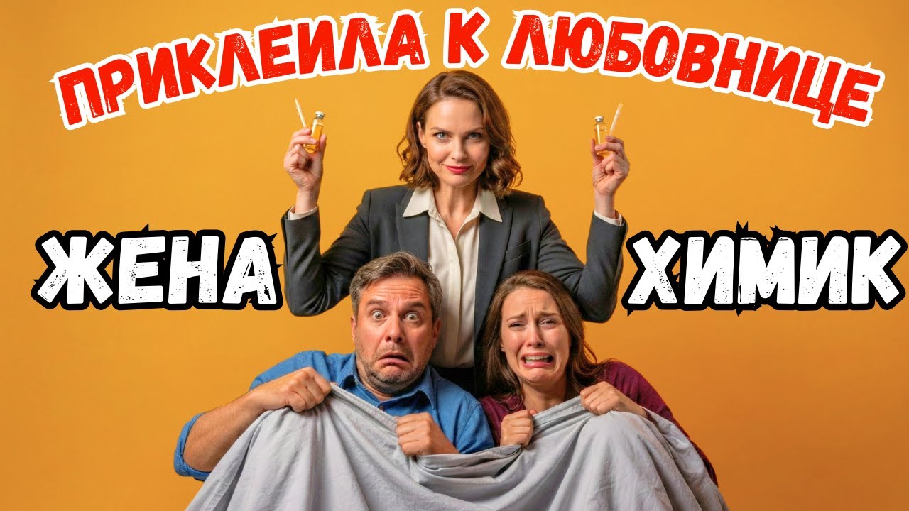 ЖЕНА ПРИКЛЕИЛА МУЖА К ЛЮБОВНИЦЕ! 😱 Гениальная месть химика. Аудиорассказ