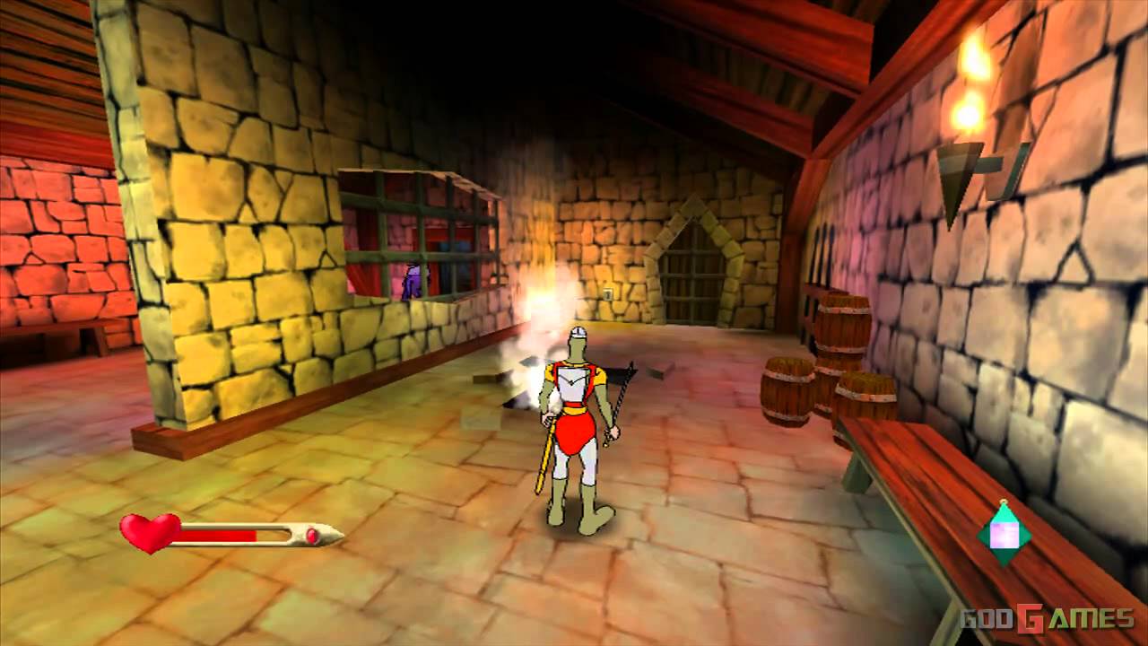 Dragon's Lair 3D: Return to the Lair - Gameplay Xbox HD 720P (Xbox to Xbox 360)