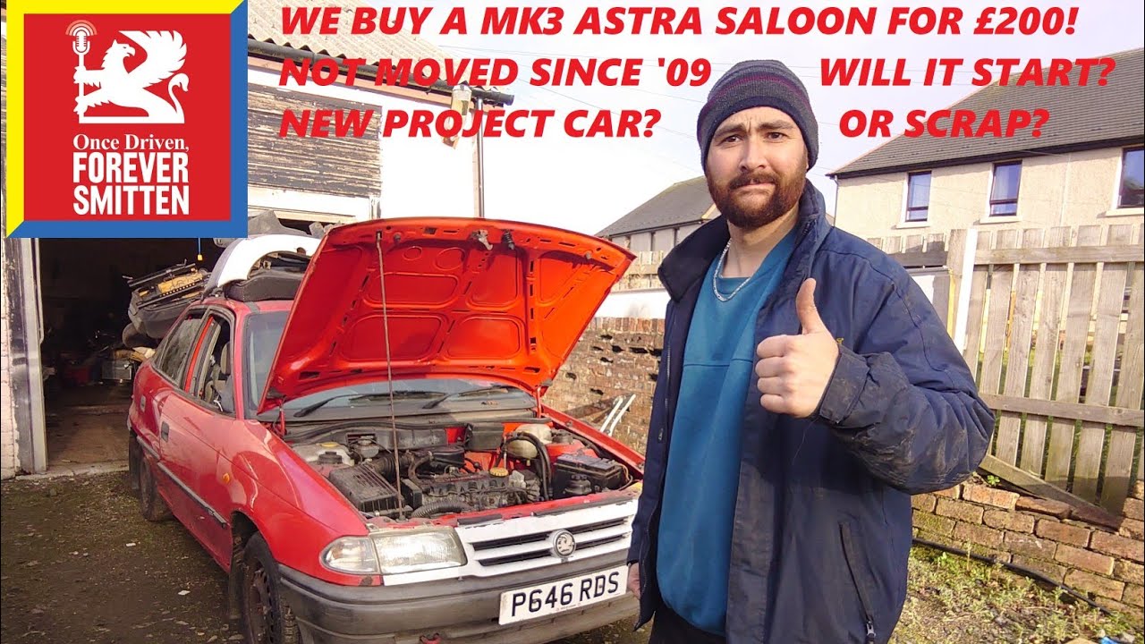 We buy a Mk3 Astra 1.6 LS saloon for £200! Not moved since 09. Will it start? New project or scrap?
