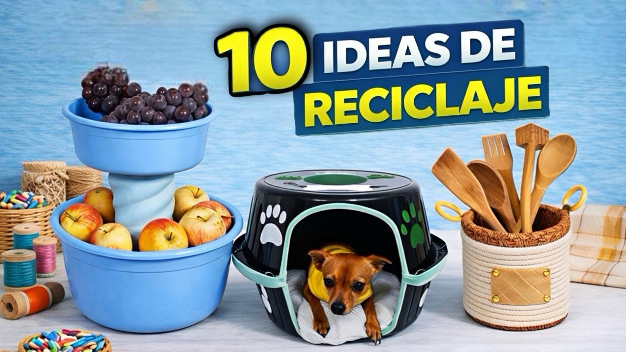 10 ideas con reciclaje útiles para tu hogar