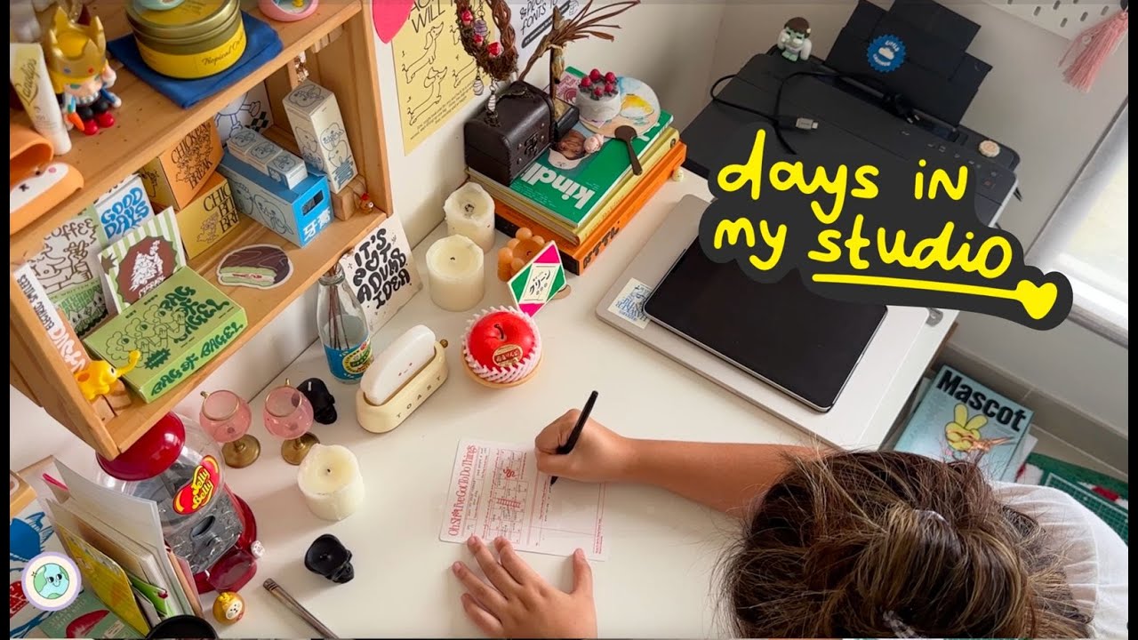 days in my life as a graphic designer working in my own studio | packaging design