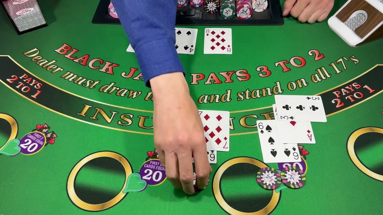 БЛЭКДЖЕК, БАЙ-ИН 2000 $, СЕАНС ​​6 КОЛОД