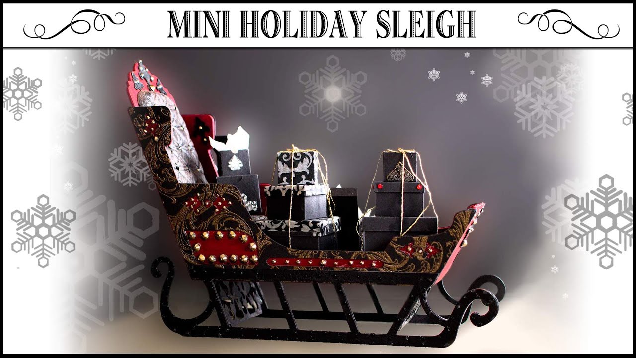 🎄Mini Holiday Sleigh and Gift Boxes🎄
