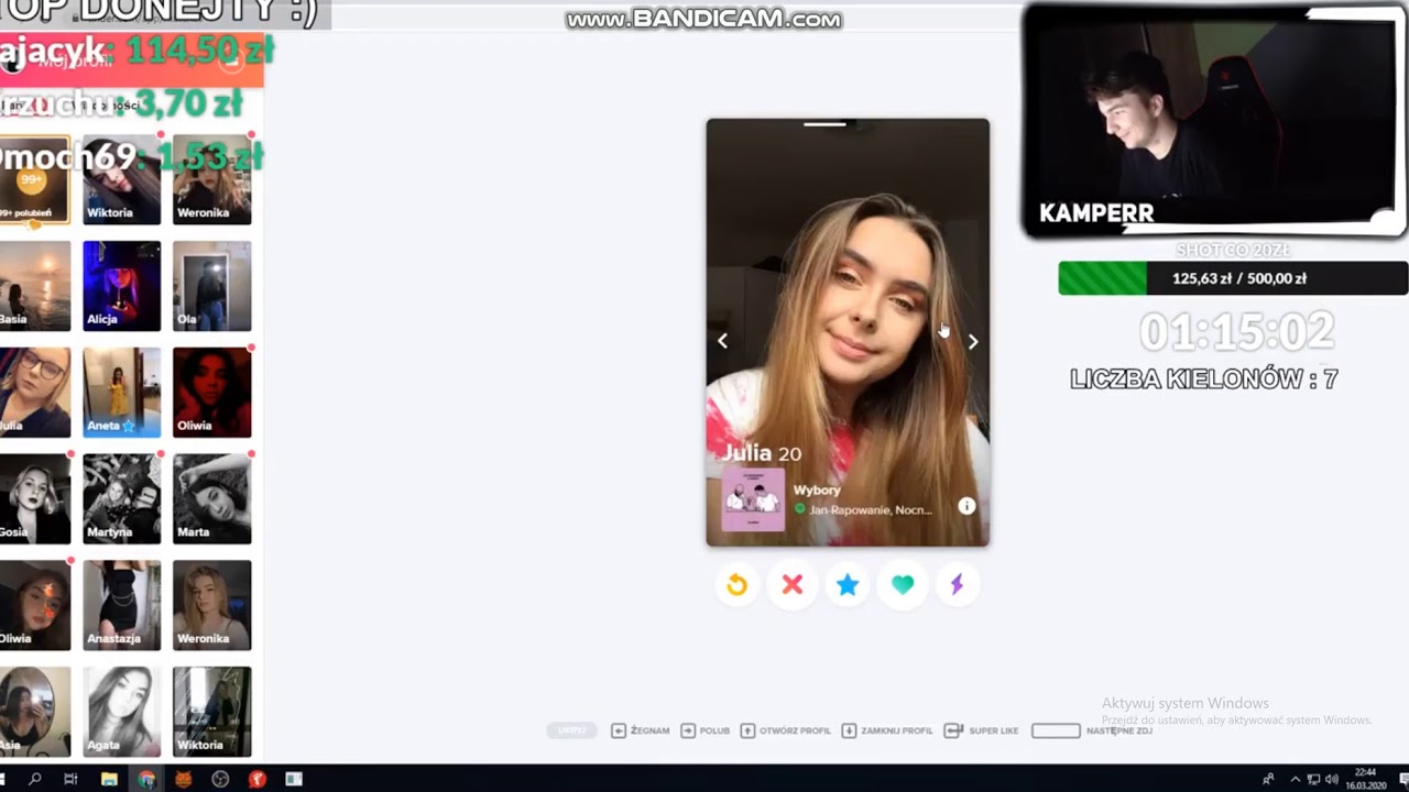KAMPERR i Jego Tinder XD DRUNK STREAM SHOT Z LIVE