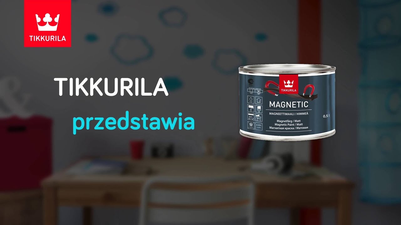 Tikkurila przedstawia: Tikkurila Magnetic - farba magnetyczna