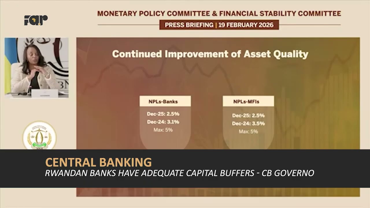 Rwandan Banks Capital Buffers Adequate, says CB Governor