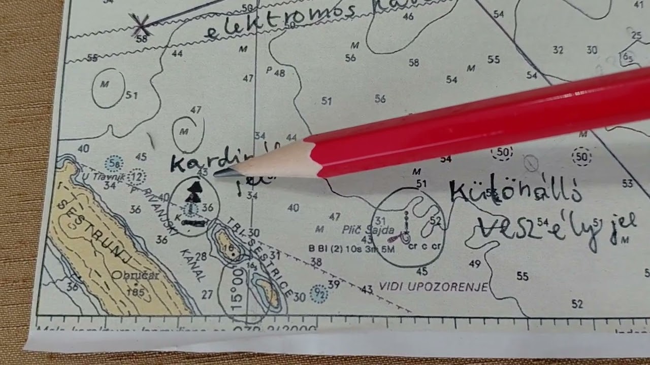Skipper C vizsga térképfeladatai