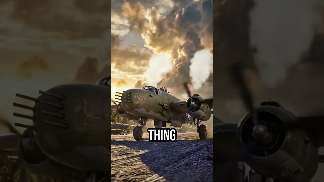 Why B-25 crews fired 14 guns FORWARD?
