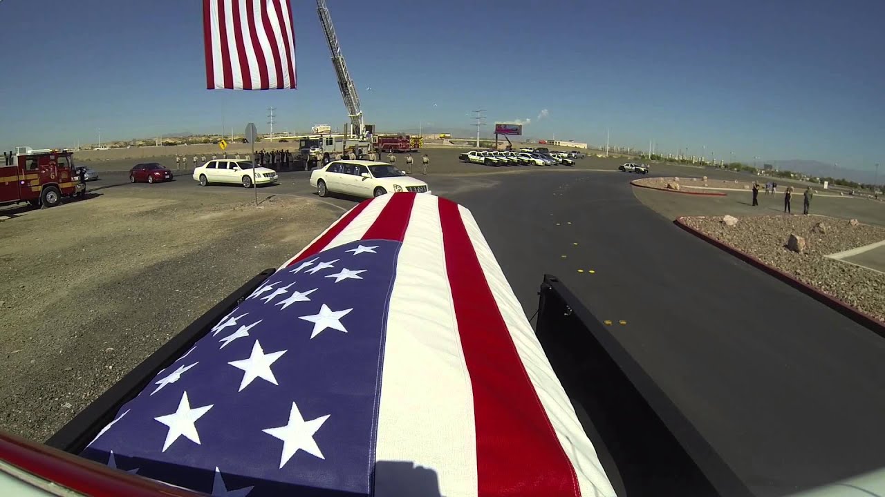 Officer VanBuskirk Funeral Mortorcade